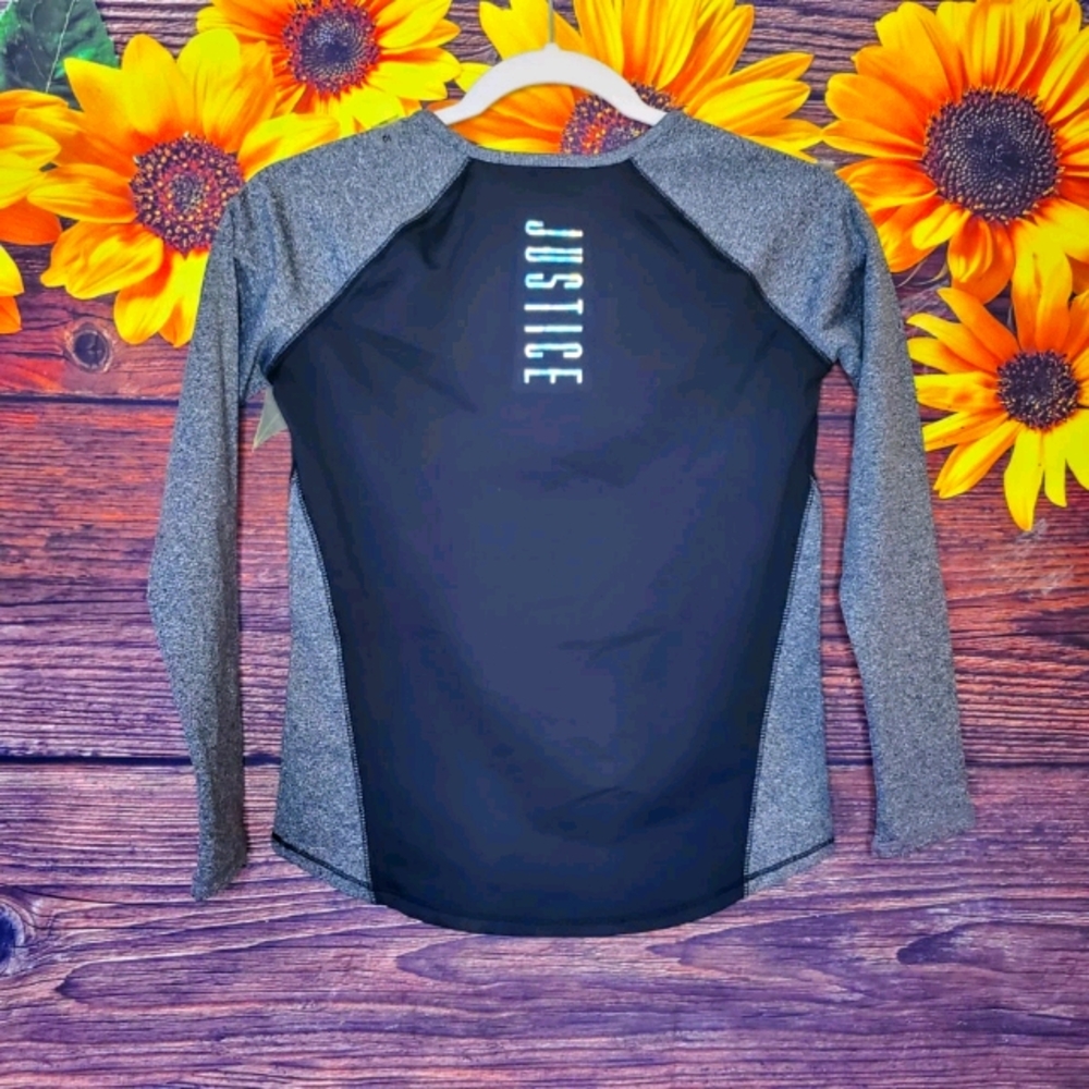 Justice Active Top Girls Size 10 Long Sleeves Active